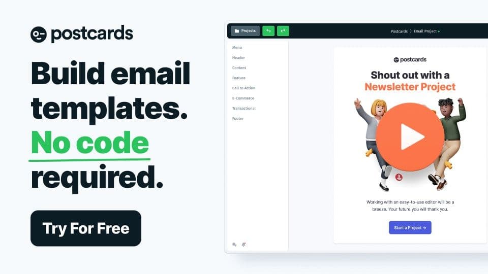 Postcards Email Builder