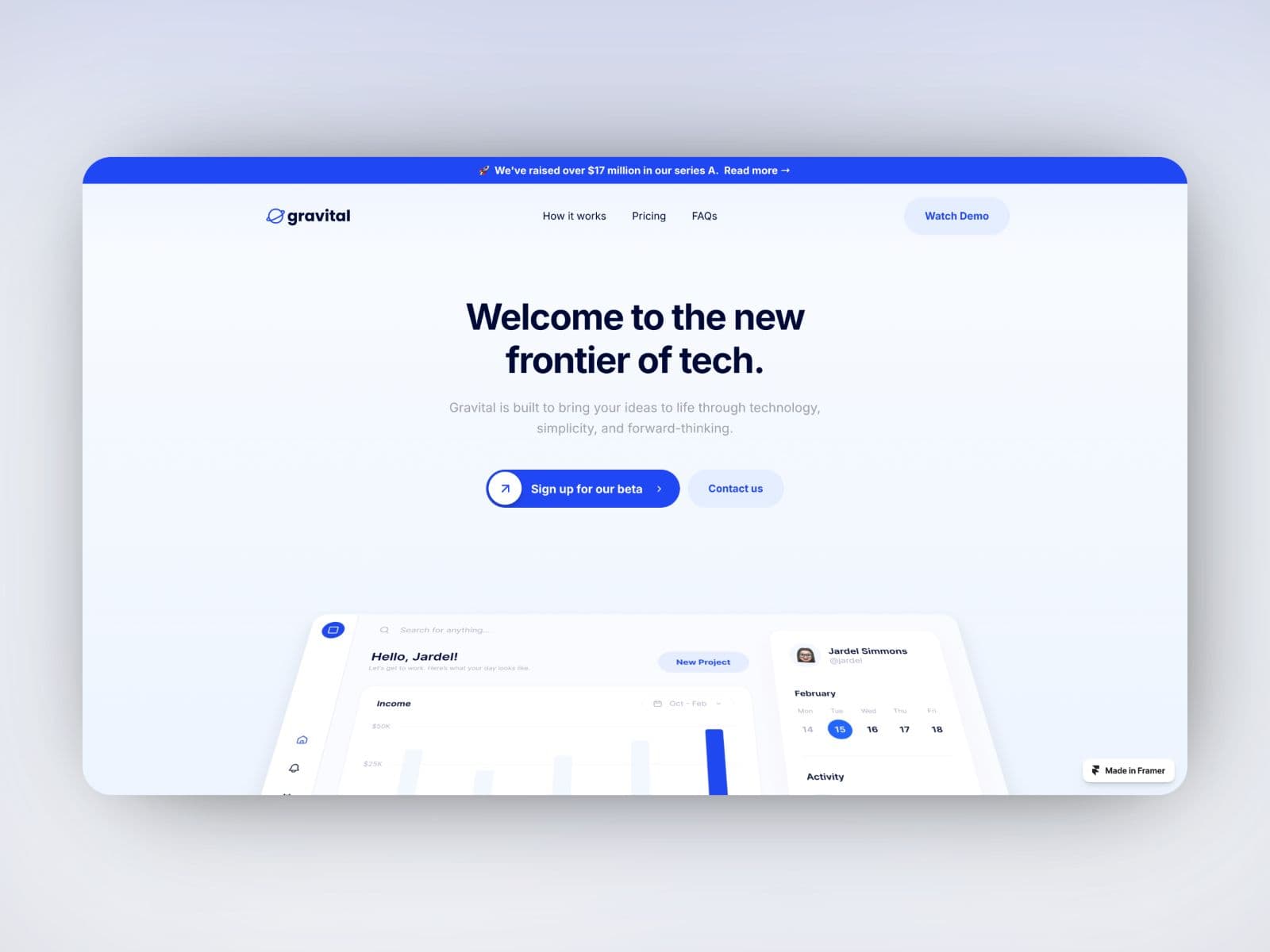 Framer Startup Kit