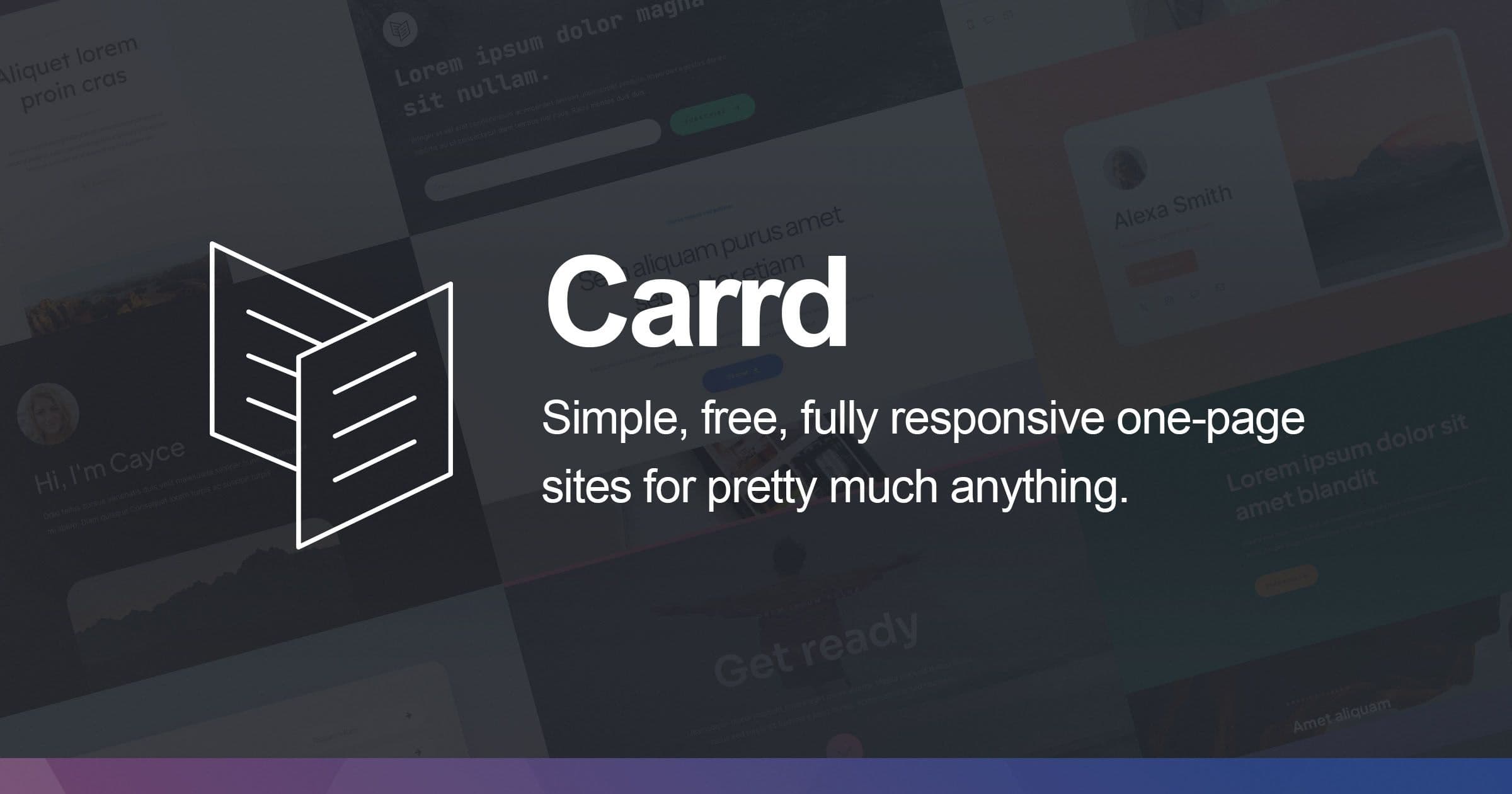 Carrd Templates